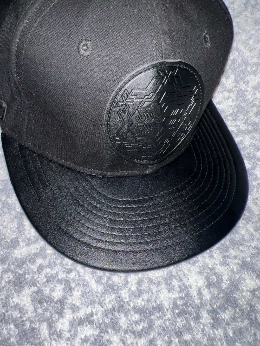 Normandie Movement All-Black Hat with leather Circle Patch 58cm L Edition 1-100 - Picture 10 of 10